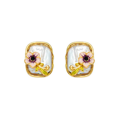 Elegant Romantic Vintage Floral Earrings