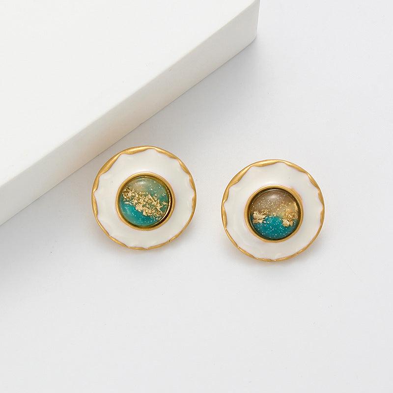 Vintage Mid-century Minimalist Earrings - Real hot sour