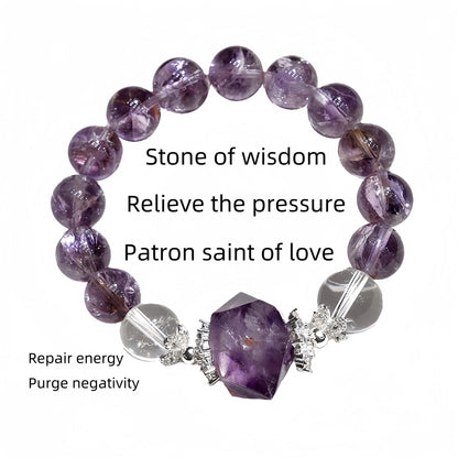 The stone amethyst bracelet of Wisdom