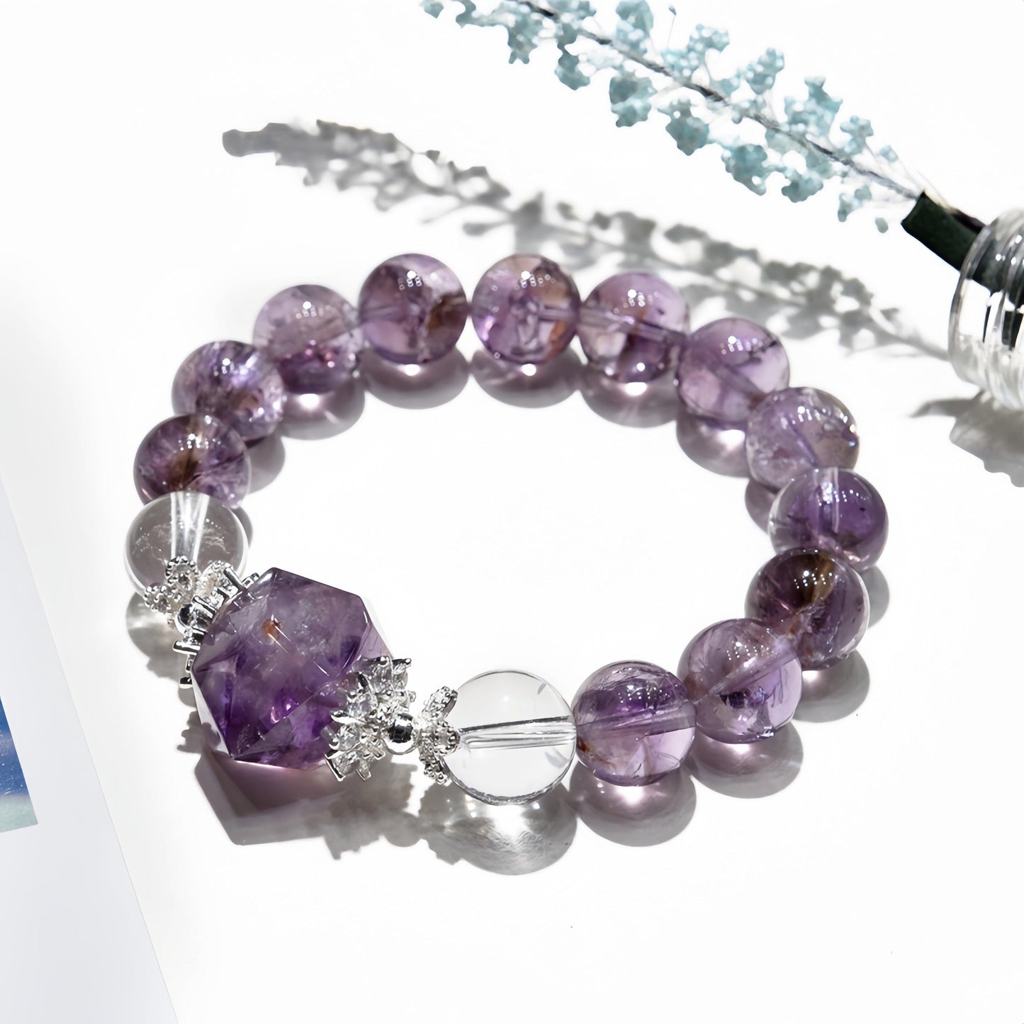 The stone amethyst bracelet of Wisdom